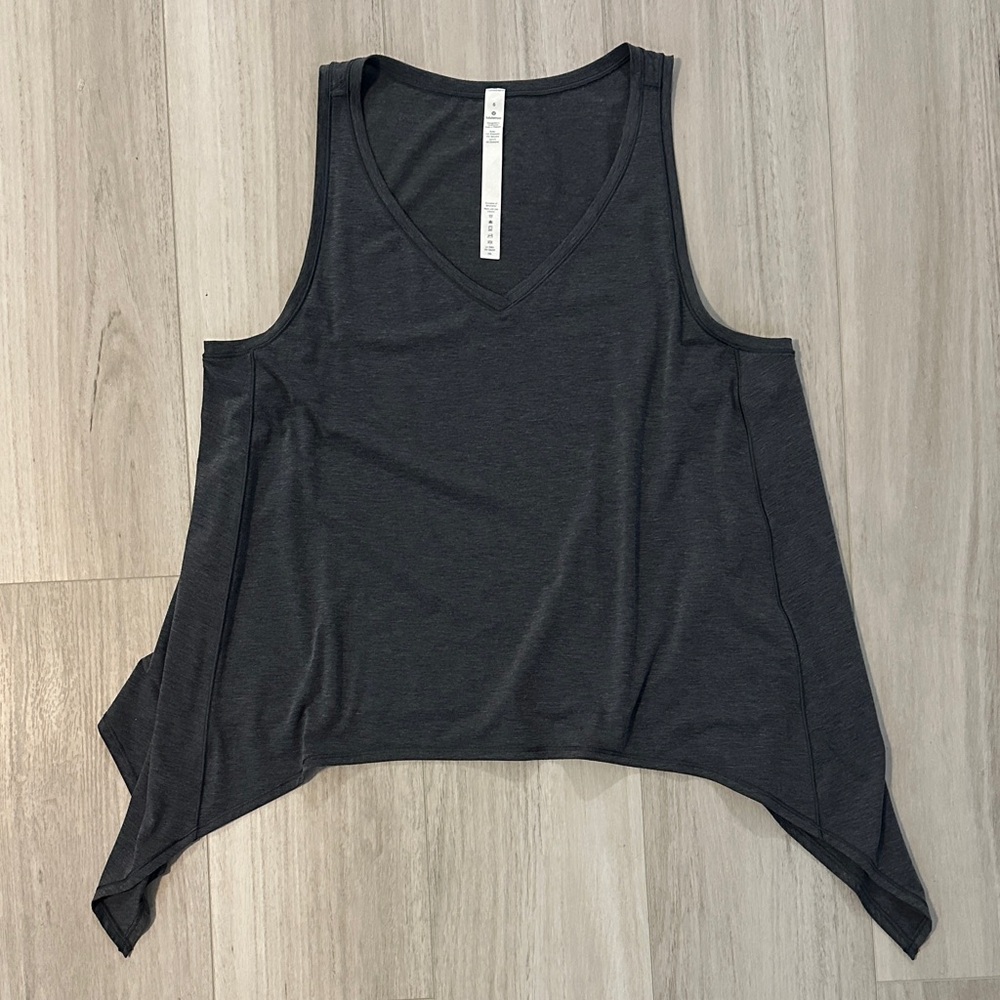 Women’s Lululemon Athletica Dark Gray V-Neck Tank Top